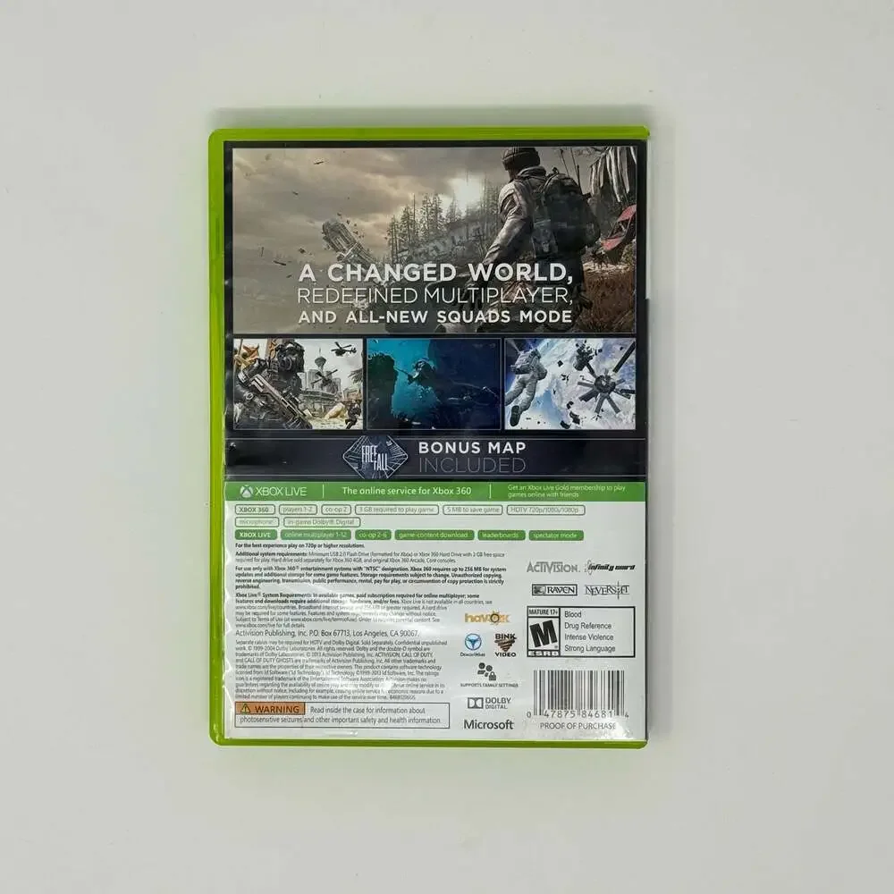 Call of Duty: Ghosts for Xbox 360 complete in box